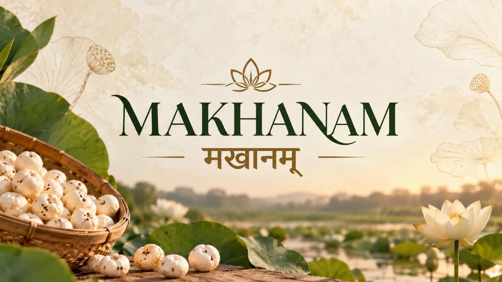 MAKHANAM मखानाम् — Mithila Heritage & Premium Raw Makhana