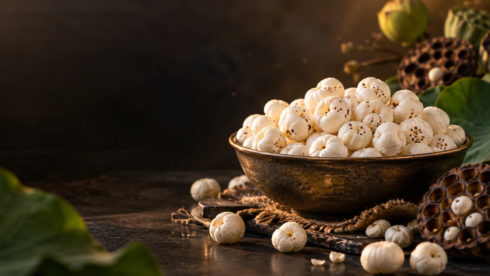 Makhana Heritage background